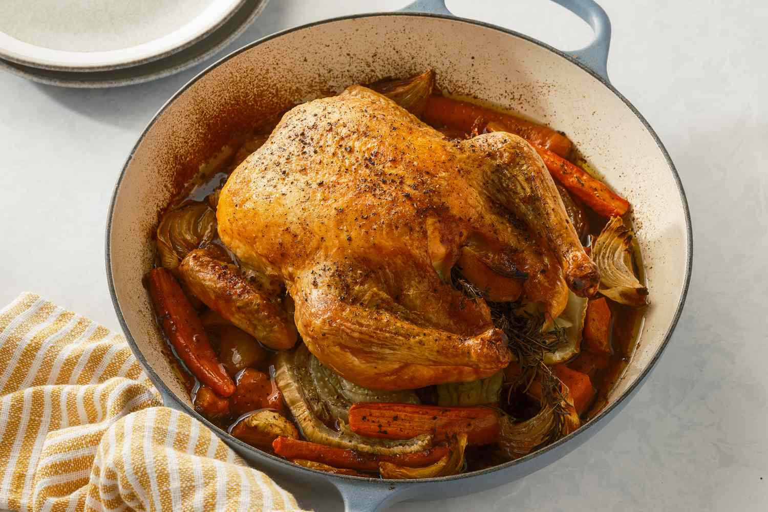 Simple Roast Chicken: Juicy Meat and Crispy Skin, No Basting